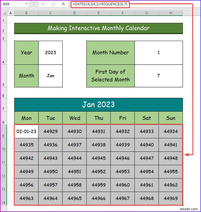 Excel में एक इंटरैक्टिव कैलेंडर कैसे बनाएं (2 आसान तरीके)