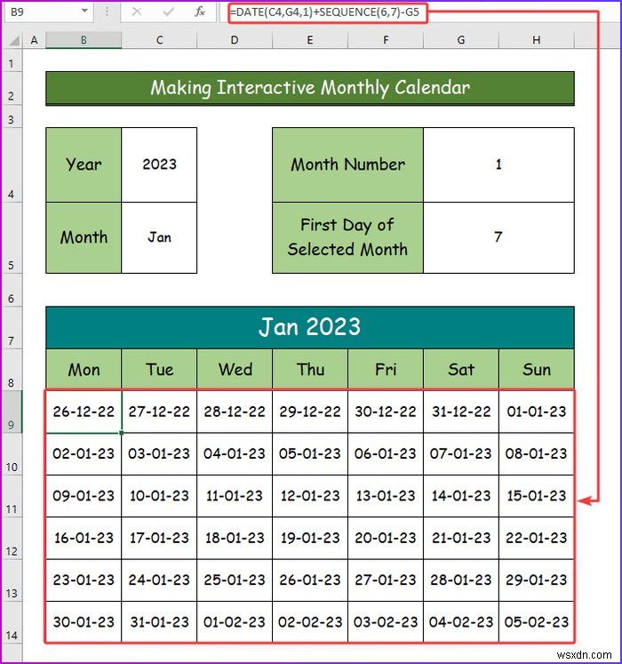 Excel में एक इंटरैक्टिव कैलेंडर कैसे बनाएं (2 आसान तरीके)