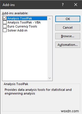 Excel में डेटा विश्लेषण कैसे स्थापित करें