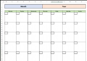 Excel में एक खाली कैलेंडर कैसे बनाएं (मुफ्त टेम्पलेट डाउनलोड करें)