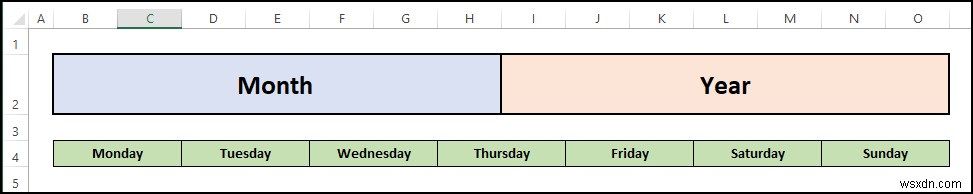 Excel में एक खाली कैलेंडर कैसे बनाएं (मुफ्त टेम्पलेट डाउनलोड करें)