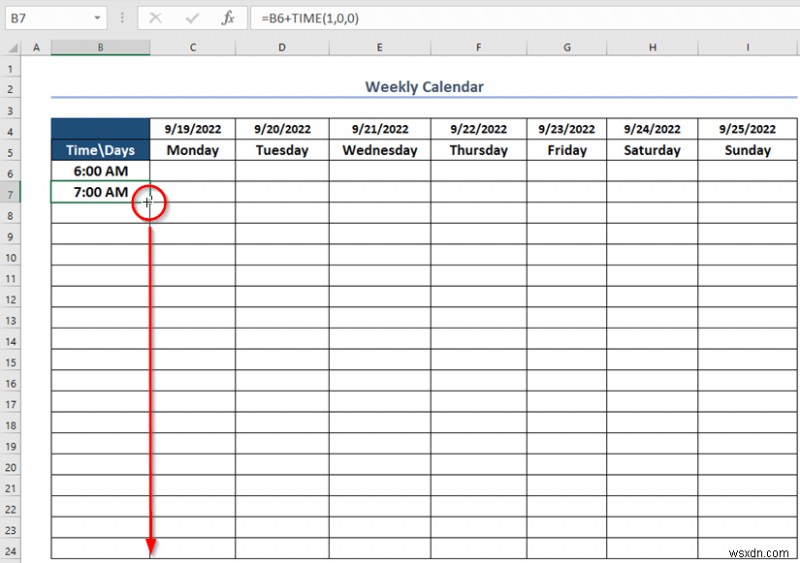 Excel में साप्ताहिक कैलेंडर कैसे बनाएं (3 उपयुक्त तरीके)