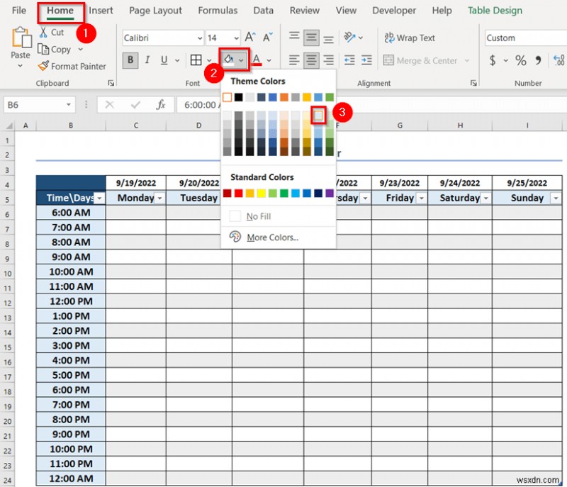 Excel में साप्ताहिक कैलेंडर कैसे बनाएं (3 उपयुक्त तरीके)