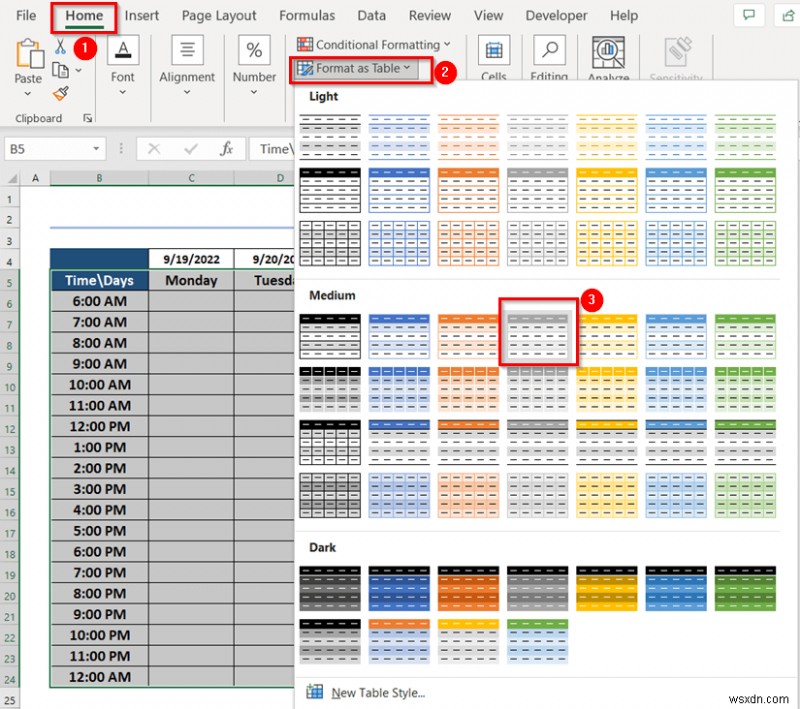 Excel में साप्ताहिक कैलेंडर कैसे बनाएं (3 उपयुक्त तरीके)