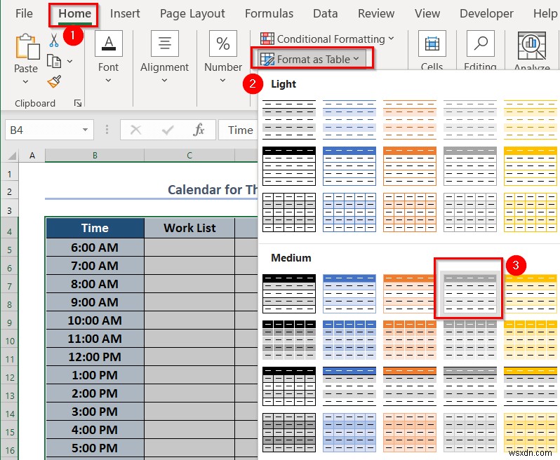 Excel में साप्ताहिक कैलेंडर कैसे बनाएं (3 उपयुक्त तरीके)