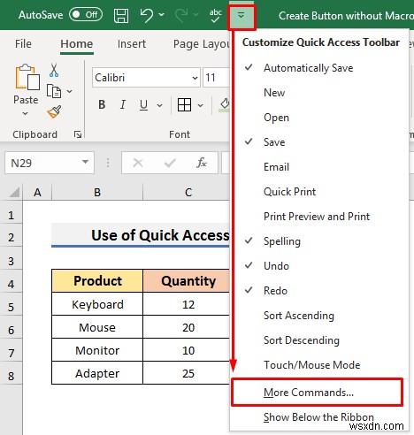 Excel में मैक्रो के बिना बटन कैसे बनाएं (3 आसान तरीके)