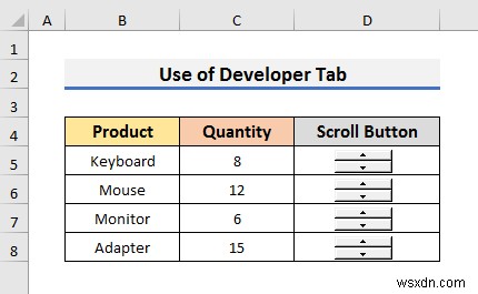 Excel में मैक्रो के बिना बटन कैसे बनाएं (3 आसान तरीके)