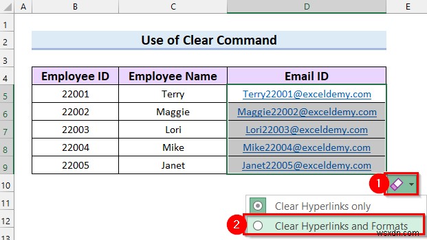 Excel में ईमेल लिंक कैसे निकालें (7 त्वरित तरीके)