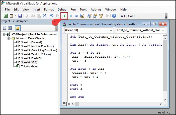 Excel में बिना ओवरराइटिंग के टेक्स्ट को कॉलम में कैसे बदलें