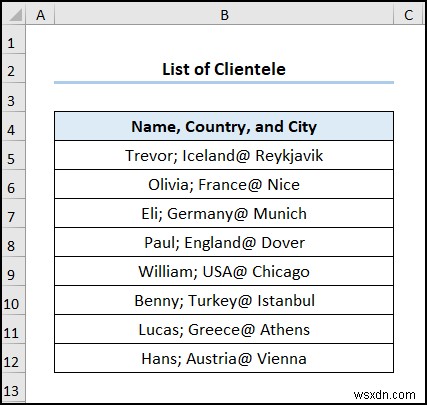 Excel में एक से अधिक सीमांकक वाले टेक्स्ट को कॉलम में कैसे बदलें