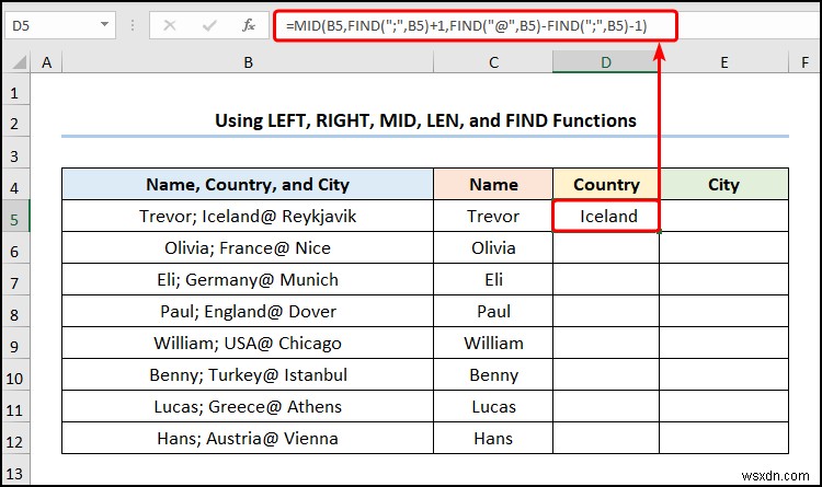 Excel में एक से अधिक सीमांकक वाले टेक्स्ट को कॉलम में कैसे बदलें