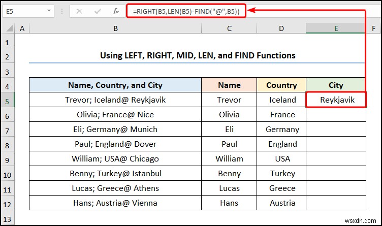 Excel में एक से अधिक सीमांकक वाले टेक्स्ट को कॉलम में कैसे बदलें