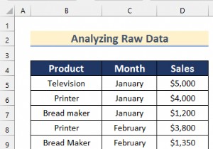 एक्सेल में कच्चे डेटा का विश्लेषण कैसे करें (9 उपयुक्त तरीके)