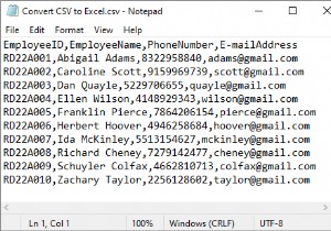 CSV को आसान चरणों के साथ स्वचालित रूप से एक्सेल में बदलें