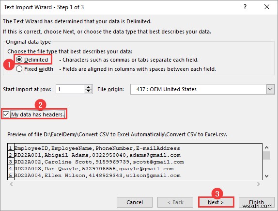 CSV को आसान चरणों के साथ स्वचालित रूप से एक्सेल में बदलें