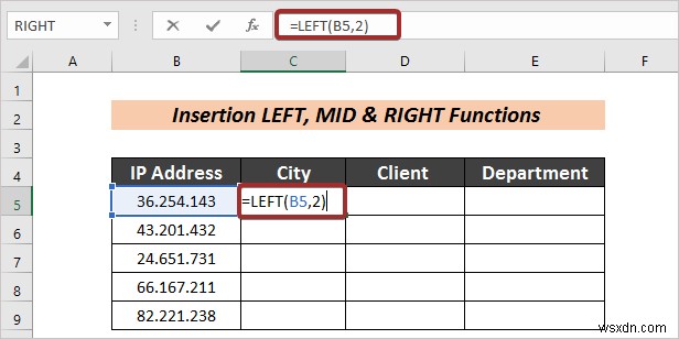 Excel में फ़ॉर्मूला के साथ टेक्स्ट को कॉलम में स्वचालित रूप से कैसे विभाजित करें