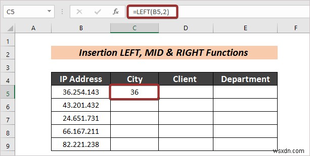 Excel में फ़ॉर्मूला के साथ टेक्स्ट को कॉलम में स्वचालित रूप से कैसे विभाजित करें