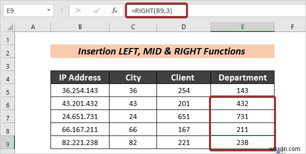 Excel में फ़ॉर्मूला के साथ टेक्स्ट को कॉलम में स्वचालित रूप से कैसे विभाजित करें