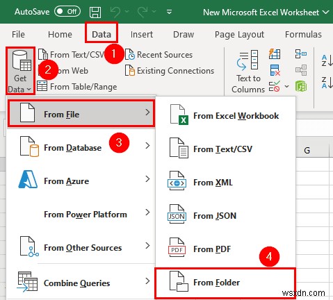 Excel में एक से अधिक CSV फ़ाइलों को एक कार्यपुस्तिका में कैसे मर्ज करें