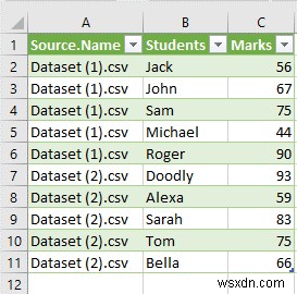 Excel में एक से अधिक CSV फ़ाइलों को एक कार्यपुस्तिका में कैसे मर्ज करें