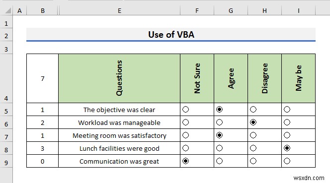 Excel में प्रश्नावली कैसे बनाएं (2 आसान तरीके)