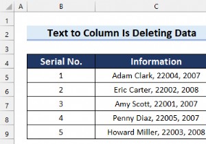 [Fixed!] एक्सेल टेक्स्ट टू कॉलम डेटा डिलीट कर रहा है