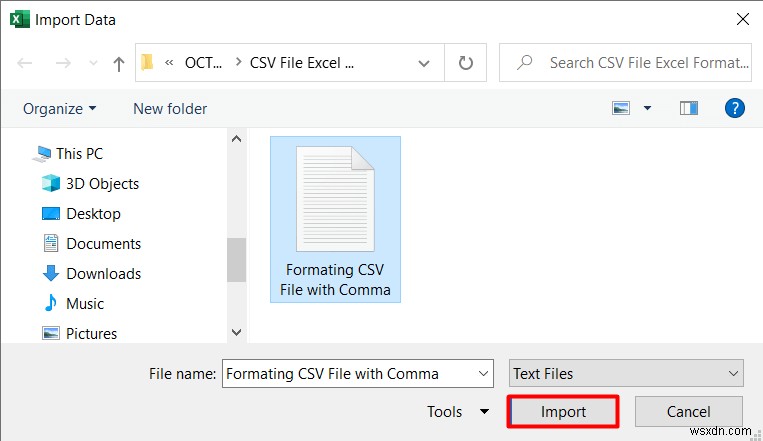 सीएसवी फाइल को एक्सेल में फॉर्मेट करना (2 उदाहरणों के साथ)