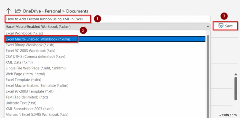 Excel में XML का उपयोग करके कस्टम रिबन कैसे जोड़ें