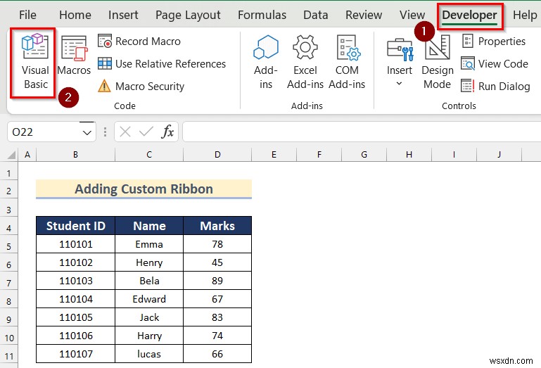 Excel में XML का उपयोग करके कस्टम रिबन कैसे जोड़ें