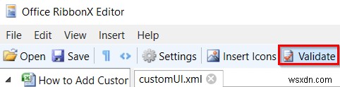 Excel में XML का उपयोग करके कस्टम रिबन कैसे जोड़ें