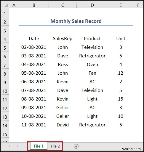 Excel में 2 CSV फ़ाइलों की तुलना कैसे करें (6 आसान तरीके)