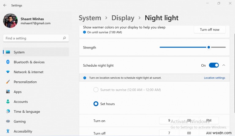 Windows 11 में नाइट लाइट को कैसे सक्षम और उपयोग करें