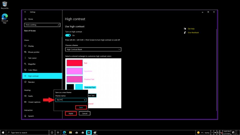 Windows 10 और Windows 11 पर कस्टम उच्च कंट्रास्ट थीम कैसे सक्षम करें, अक्षम करें और कैसे बनाएं