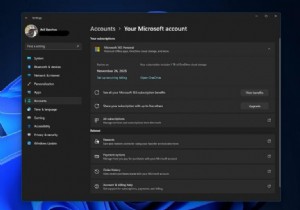 जनवरी Windows 11 वैकल्पिक अपडेट सेटिंग ऐप में Microsoft खाता पैनल जोड़ता है