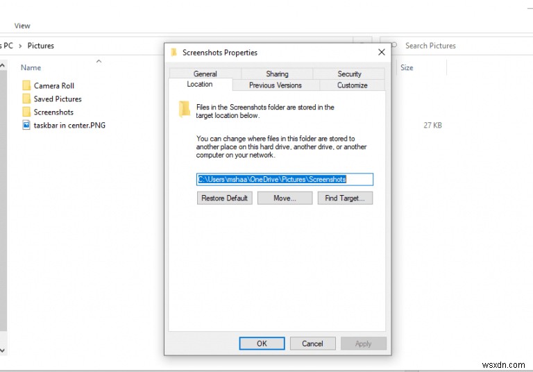 विंडोज 10 या विंडोज 11 में अपना स्क्रीनशॉट सेव लोकेशन कैसे बदलें