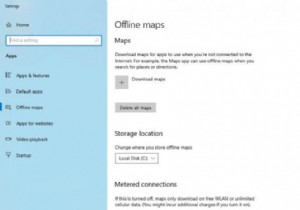 Windows पर ऑफ़लाइन मानचित्रों का उपयोग और प्रबंधन कैसे करें