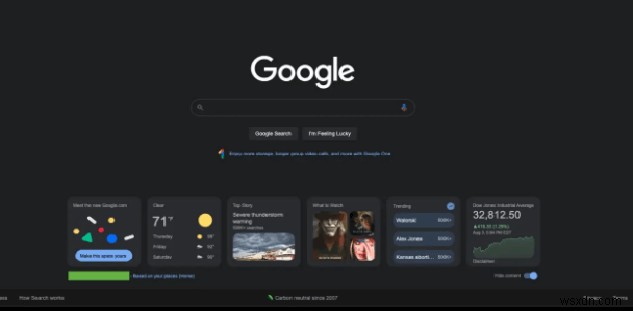 Google का नया मुखपृष्ठ खोज बॉक्स के अंतर्गत Windows 11 जैसे विजेट वाले अधिक लोगों के लिए उपलब्ध है