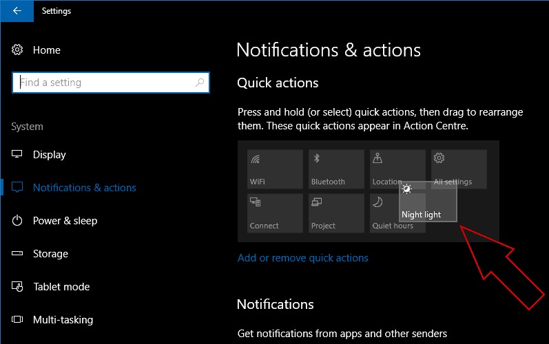 Windows 10s Action Center में अपनी त्वरित क्रियाओं को कैसे अनुकूलित करें