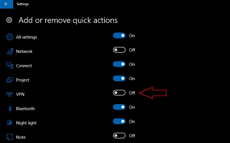 Windows 10s Action Center में अपनी त्वरित क्रियाओं को कैसे अनुकूलित करें