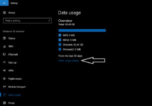 Windows 10 में अपने डेटा उपयोग को कैसे देखें