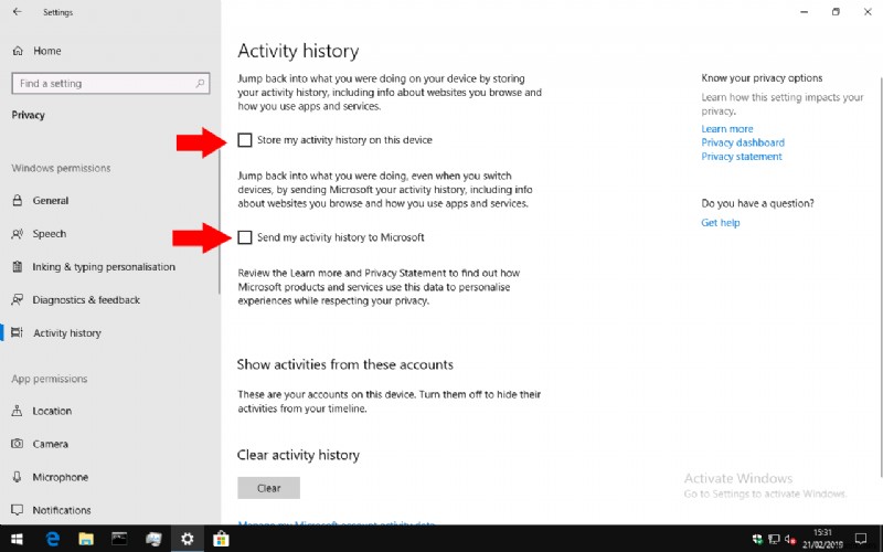 Windows 10s Timeline सुविधा को कैसे निष्क्रिय (या पुन:सक्षम) करें