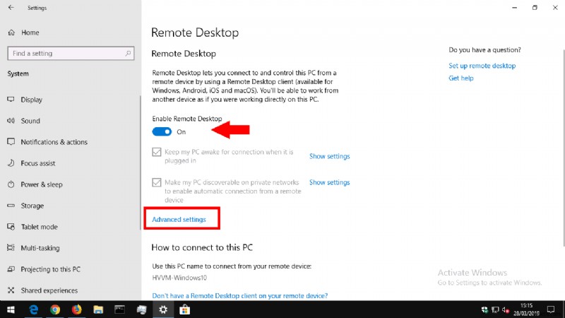 अपने विंडोज 10 पीसी पर रिमोट डेस्कटॉप कनेक्शन कैसे सक्षम करें