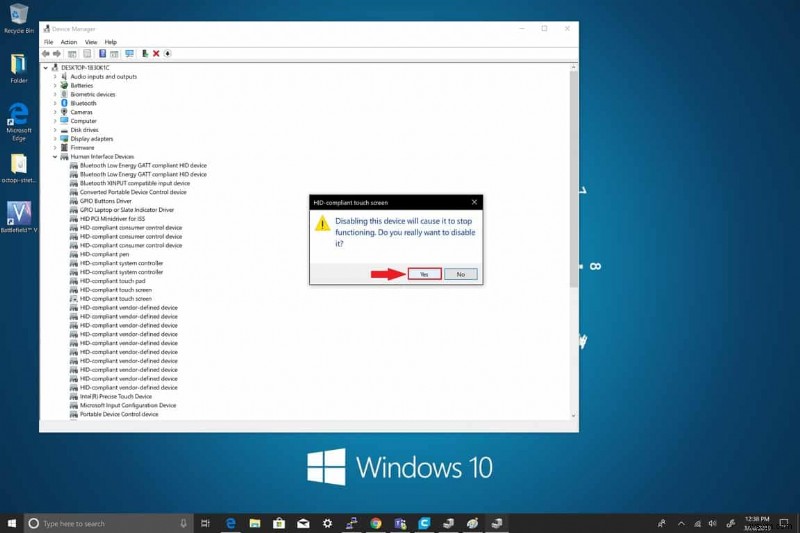 Windows 10 में टचस्क्रीन को अक्षम कैसे करें