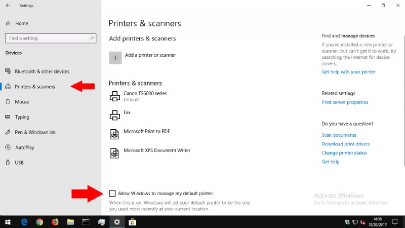 Windows 10 में अपना डिफ़ॉल्ट प्रिंटर कैसे सेट करें