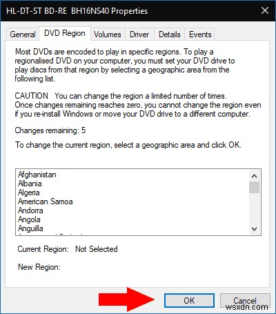Windows 10 में DVD प्लेबैक क्षेत्र कैसे बदलें