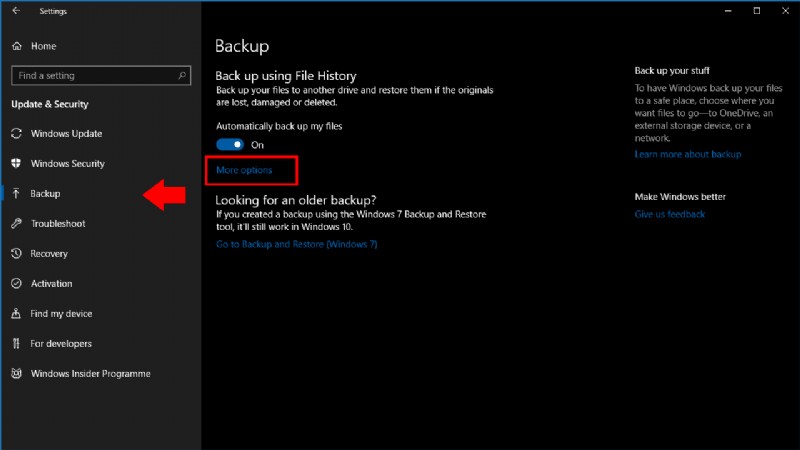 Windows 10s फ़ाइल इतिहास बैकअप की सामग्री को कैसे अनुकूलित करें