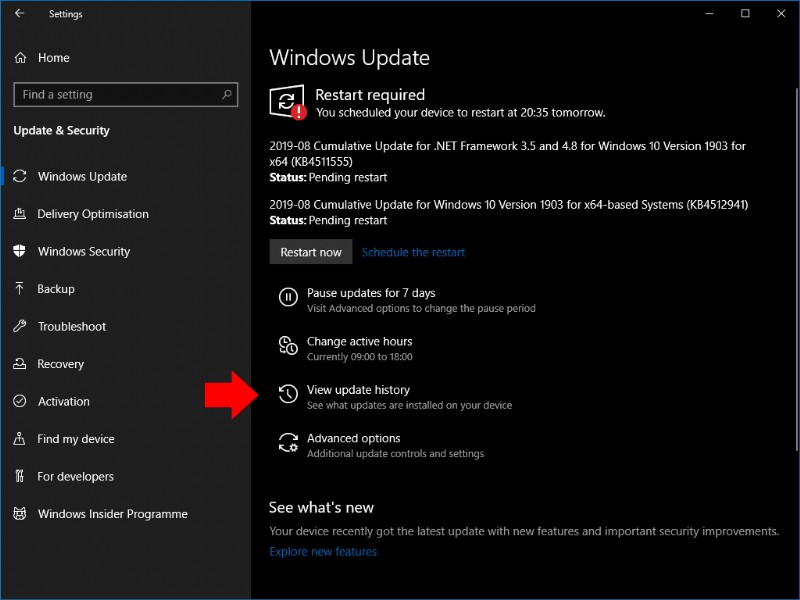 Windows 10 में इंस्टॉल किए गए अपडेट कैसे देखें
