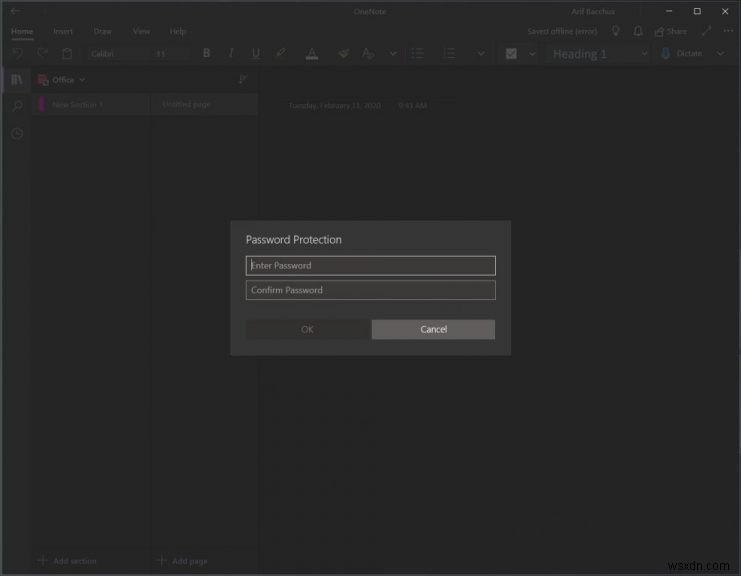 Windows, iOS, Android और MacOS पर OneNote में नोटबुक अनुभागों को पासवर्ड कैसे सुरक्षित करें