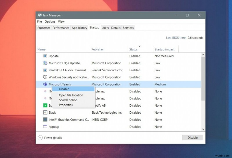 Microsoft Teams को Windows 10 पर स्वतः प्रारंभ होने से कैसे रोकें