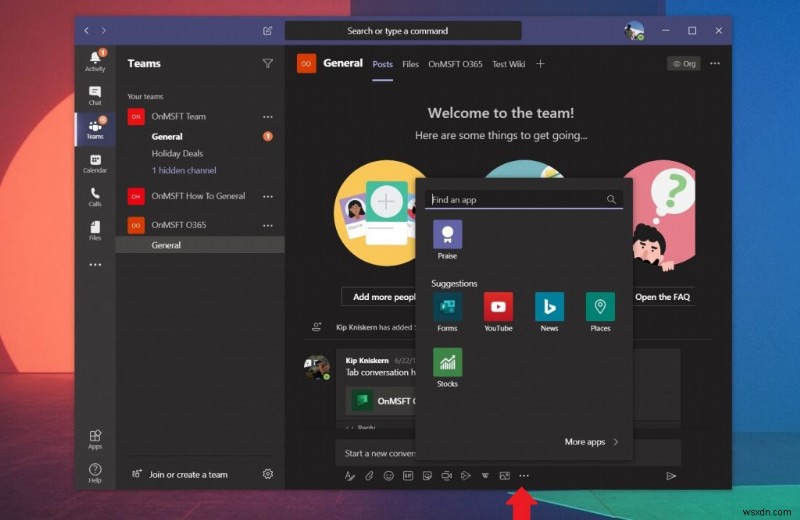 Bots, विश्लेषिकी, परियोजना प्रबंधन, और बहुत कुछ:Microsoft Teams में ऐप्स कैसे जोड़ें